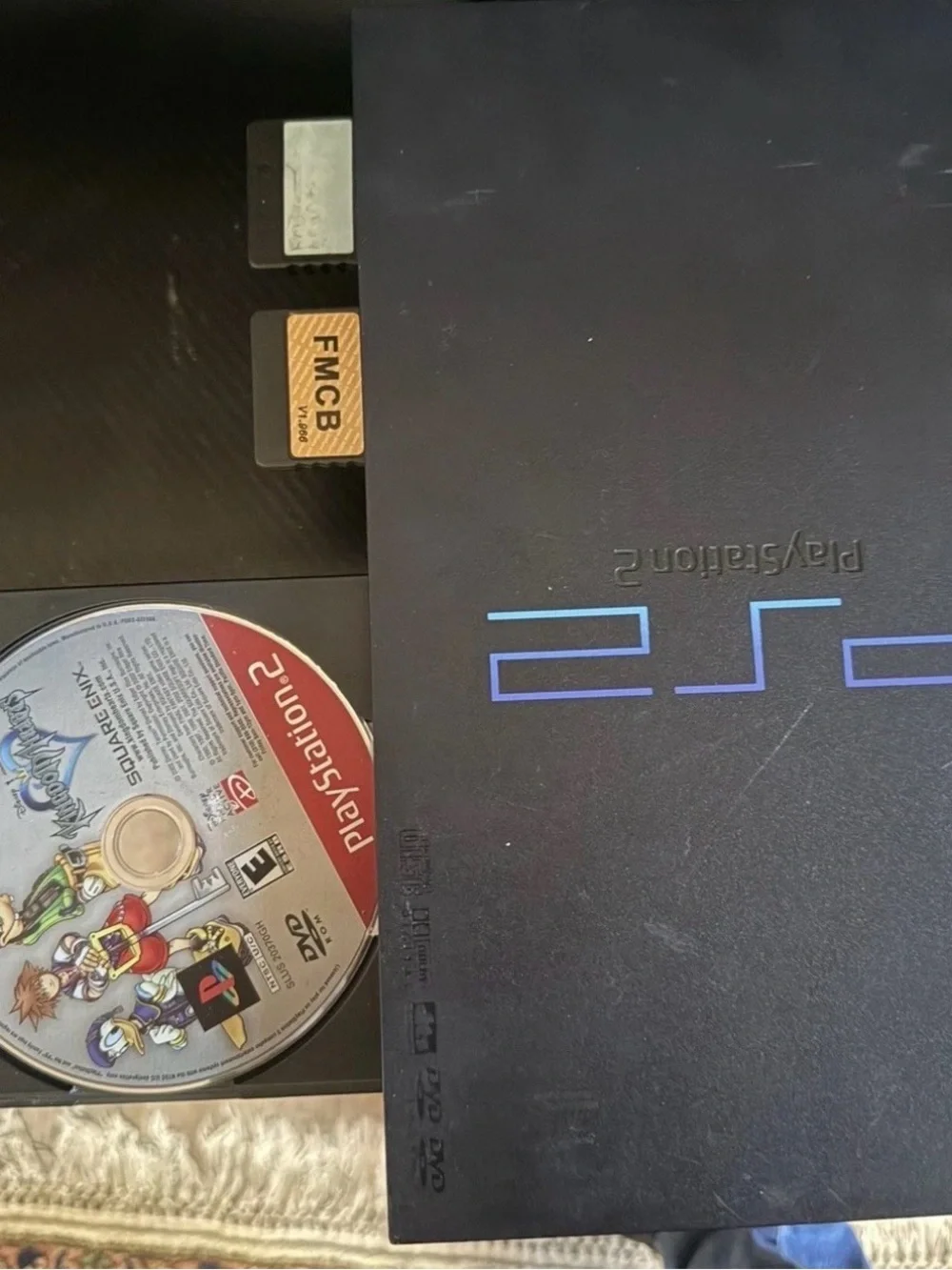 Sony PlayStation 2 fat Console with Two Memory Cards - Black